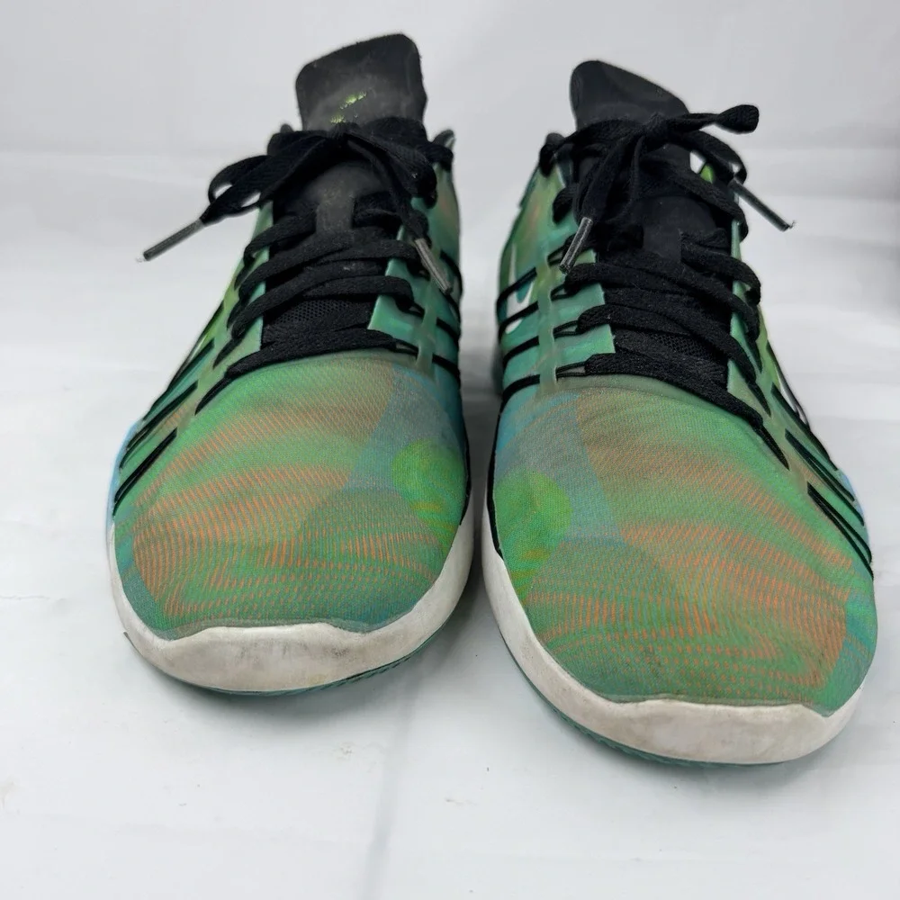 Womens Nike Free TR 6 PRT Running Shoes Sneakers Lime Green Blue Sz 9 Trainers - Picture 13 of 15